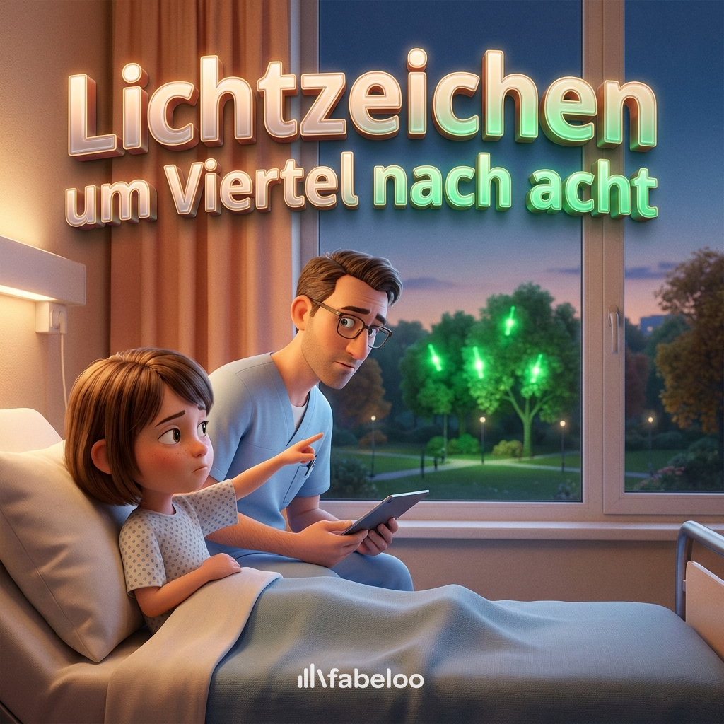 Lichtzeichen um Viertel nach acht