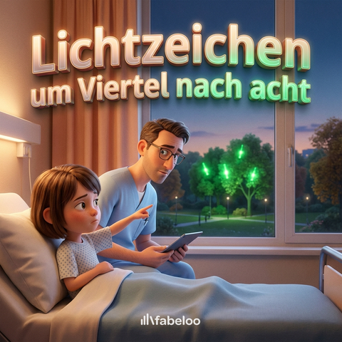 Lichtzeichen um Viertel nach acht