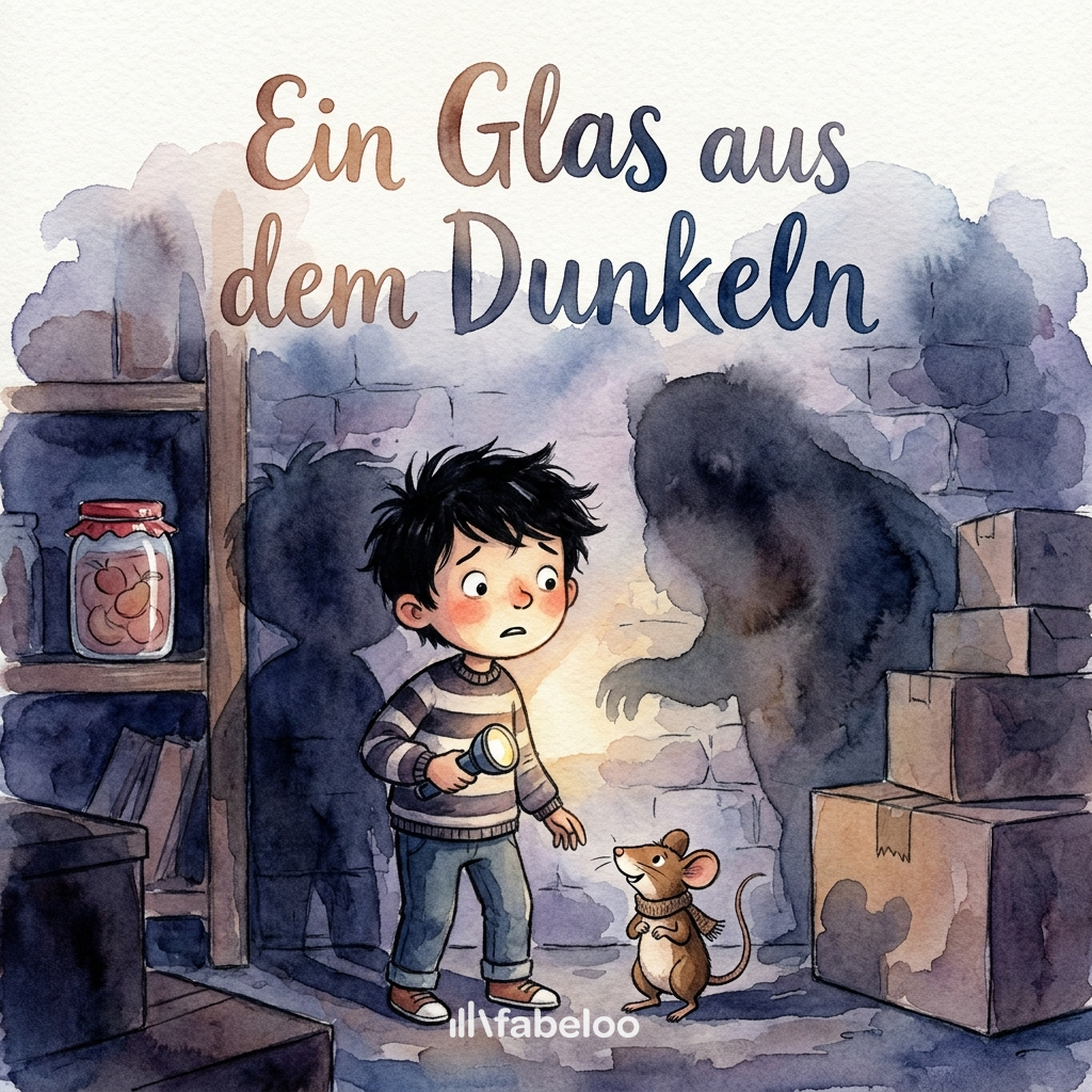 Ein Glas aus dem Dunkeln