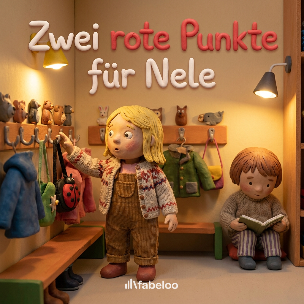 Zwei rote Punkte für Nele